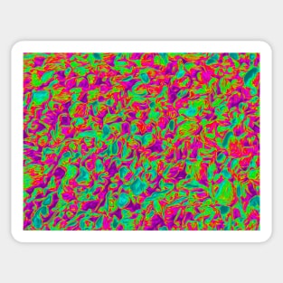 Fluro organic digital pebbles Sticker